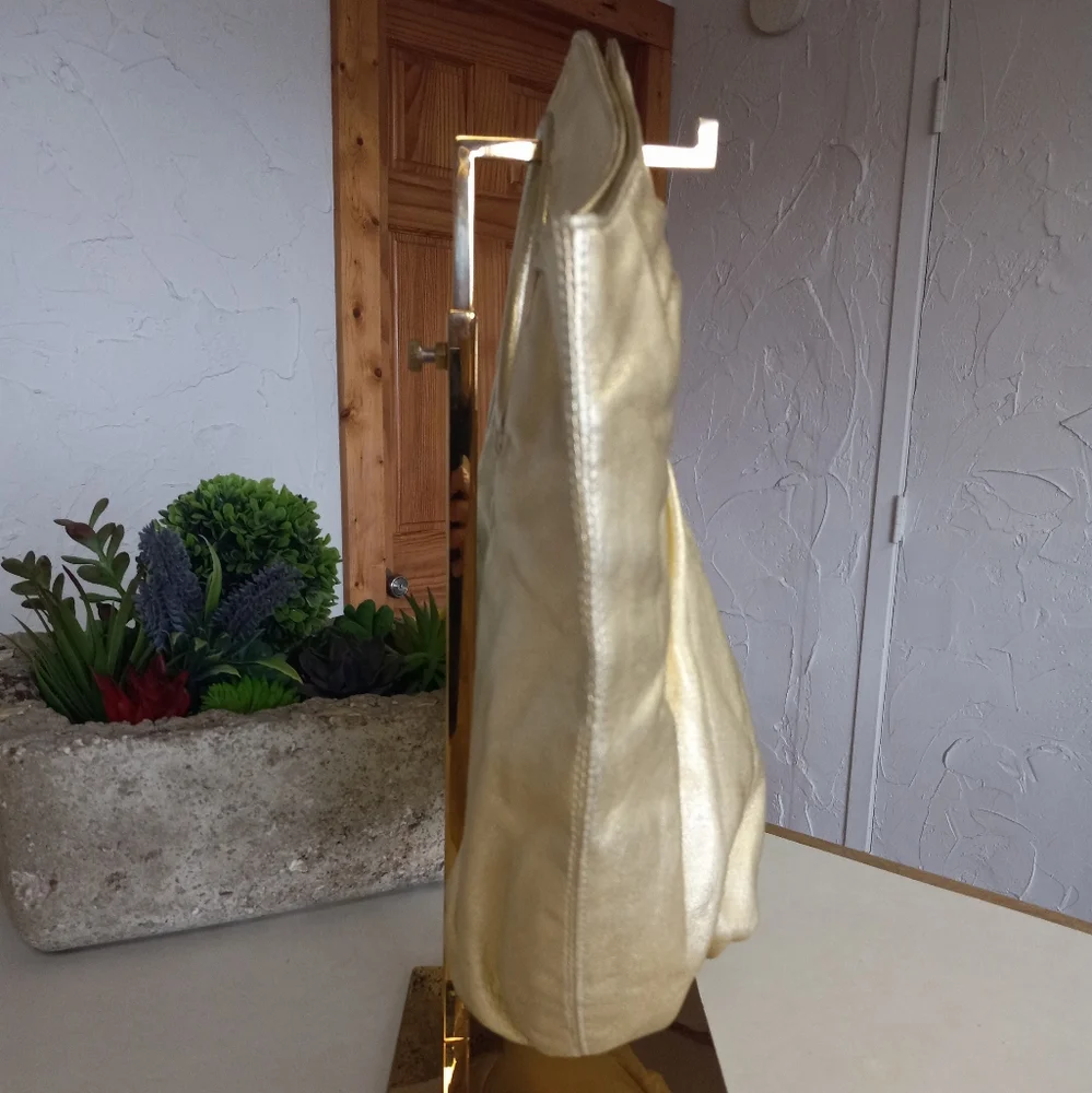 Hobo Brand, Giorgia Convertible Metallic Gold Leather Bag